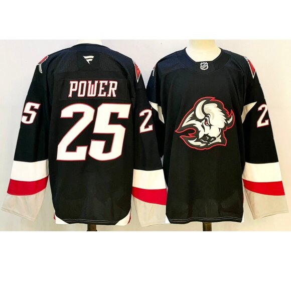 Mens Owen Power Black Stitched Jersey